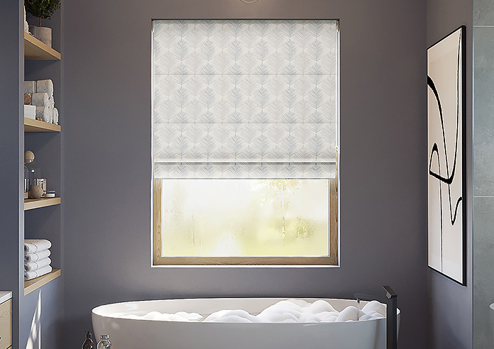 Gentle Palm, Stone - Motorised Roman Blind - Image 3